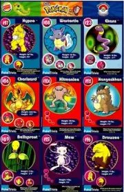 BURGER KING POKEMON MASTER TRAINER CARDS, UNCUT SHEET # 10, CHARIZARD
