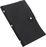 NUOBESTY 1 Storage Folder Pocket Holder Album for Invoice Receipts Tickets Book Storage Album Money Currency Storage Album Invoice Storage Book Office Album Black Pu