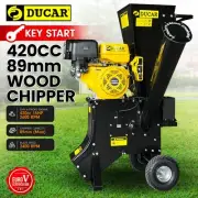 Ducar 601C 15HP Yellow Black Key Start Wood Chipper Shredder Mulcher Grinder