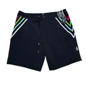 Volcom Men Size 36 Black Stone Liberators Mod-Tech Swim Board Short NWT