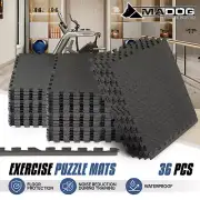 36PCS Puzzle Exercise Mat Floor Tiles Workout Interlocking Home Gym EVA Foam Mat