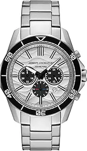 [Armani Exchange] NA Silver Chronograph Watch AX1969