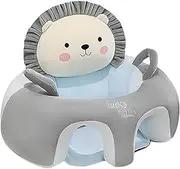Anti-Slip Baby Support Seat, Cute Toddler Sitting Chair, Baby Floor Seat with Low Center of Gravit, Soft Back Protect Chair, Nursery Protector for Infants Toddler (Gray Lion, 50 * 50 * 35CM)