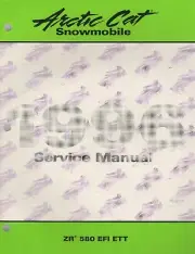 1996 ARCTIC CAT SNOWMOBILE ZR 580 EFI ETT SERVICE MANUAL 2255-438 (443)