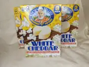 Lot Of 3 Boxes 3 pk (9 bags) Cousin Willie's White Cheddar Microwave Popcorn