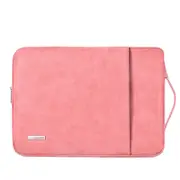 MCC MacBook Air Pro 13-inch 13.3" 13.6" 13" Frosted Sleeve Front Pocket Case Bag Apple [Pink]