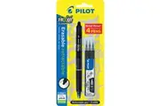 Pilot Frixion Erasable Retractable Gel Pen 0.7mm Black +3 Refills Each