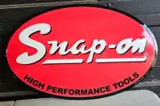 SNAP ON TOOLS METAL SIGN “SNAP-ON HIGH PERFORMANCE TOOLS” 24" x 15” Stout Sign