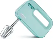 Dash SHM01DSBU Smart Store Compact Hand Mixer Electric for for Whipping + Mixing Cookies, Brownies, Cakes, Dough, Batters, Meringues & More, 3 Speed, Aqua