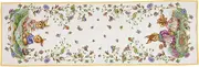Villeroy & Boch Spring Fantasy Cotton Table Runner, Easter Decorations Home, Whimsical Pattern, Multicolored