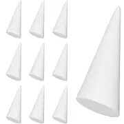 10 Pack Solid White Acrylic Cone Finger Ring Jewellery Display Stand Holder Bulk Perspex for Rings Earrings Body Jewelry
