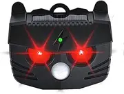 [Zurligi] 2025 Upgraded Solar Animal Repeller - Waterproof Motion Activated Nocturnal Predator Deterrent with Red Lights for Coyote, Deer, Fox, and Raccoon - Ideal for Chicken Coop, Farm,and Yard