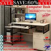 Computer Desk Multi Function Office Workstation Deluxe PC Stand with Storage New