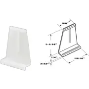 Prime-Line White Spline Channel Pull Tab (6-Pack) PL7756 PRIME-LINE PL7756
