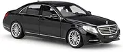Scale Finished Model Car 1/24 for Mercedes Benz S-Class Alloy Luxury Car Model Simulation Diecast Vehicle Gift Miniature Replica Car(Black)
