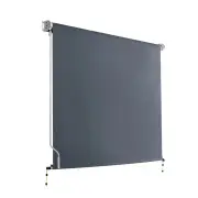 1.8X2.5M Outdoor Blinds Awning Roll Down Canopy Retractable Outdoor Blinds Window Shade Grey