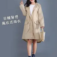 在飛比找Yahoo!奇摩拍賣優惠-《日韓質感風衣式雨衣》時尚潮流雨衣 多色雨衣 日韓 一體式 