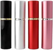 4 Pack 10ml Refillable Perfume Atomiser Travel Portable Spray Miniature Bottle with Funnel