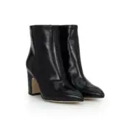 Sam Edelman Women's Hilty Ankle Bootie Black Crinkle Patent
