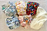 Cloth Nappy Bundle DESIGNERBUMS, BARE&BOHO, GROVIA ORG, ITTIBITTI, BUBBLEBUBS
