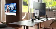 Atdec AWMS-2-BT75 Heavy Duty Dual Vertical Monitor Mount, Freestanding Pre-Boxed Solution, Black