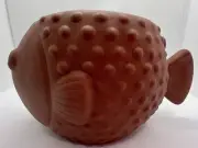 Bath & Body Works Terracotta Clay Puffer Fish Foaming Hand Soap Holder