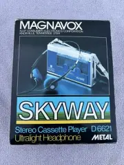 NOS NEW! Vintage Magnavox D6621 Sky Way Walkman Portable Stereo Cassette Player