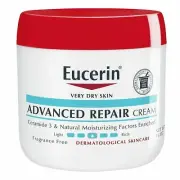 Eucerin Advanced Repair Cream For Very Dry Skin Fragrance Free 16 Oz Pack of 12