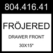 IKEA FRÖJERED Drawer Front Light Bamboo 30x15" 804.416.41