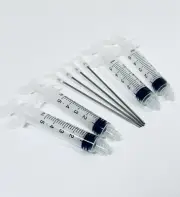 4pcs 5ml Syringes with Long 100mm Blunt Tip Needles Glue, Ink, Dispensing