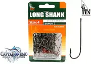 BRONZED LONG SHANK HOOKS VALUE PACK SIZE: 4 QTY: 84PCS FORCE TEN TACKLE 8374