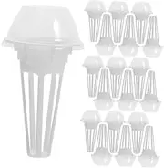 TOBBOMEY 30sets Set Hydroponic Growing Kit Plants Growing Kit Nursery Clear Dome Hydroponic Accessory Herb Garden Germination Nursery Pot Germination Trays Plastic Transparent