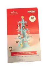 Hallmark Disney Mickey Mouse & Friends Calendar Paper Christmas Tree & Ornaments