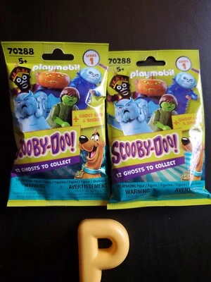 Set Of 2 - Playmobil Scooby-Doo! - Ghost Series 1 - Blind Bag - WB - 2019 - New!