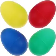 FUNOMOCYA Musical Egg Maracas Set of Plastic Egg Shakers for Boys and Girls Early Education Toys Percussion Instruments Random