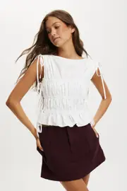 [Cotton On Women] Cotton On Women - Luis Suiting Skirt - Sour cherry 14 SOUR CHERRY