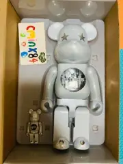 100% Authentic Bearbrick atmos 100% & 400% Set White Chrome