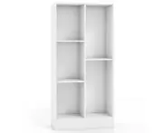 Giantex 50cm Bookshelf Wooden Display Bookcase 5-Cube Cupboard Storage Organizer Home Office White