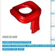 NEW LEGO PIECE-MINI SCARF QTY 2