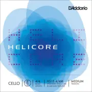 D'Addario Helicore Cello Single E String, 4/4 Scale, Medium Tension H515