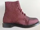 Dr Martens Evan Cherry Red Pindot Boots UK5 US7 EU38