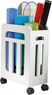 Tennis Racket Storage Rack, Sports Equipment Organizer Holder, for Home Gym Clubs Schools Stadium Courts(Rack Only)(White)