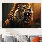 Print Rolled Canvas Prints - Abstract Animals Modern Traditional Art Prints