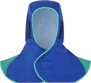 koolsoo Welding Neck Cover Welding Hood Washable Durable Fireproof Lightweight Heat Resistant Breathable Welding Hood Protective Hood, blue