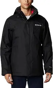 [Columbia] Men's Bugaboo Fleece Interchange Jacket, 3 In 1 Interchange Winter Coat, Ancient Fossil, Size L