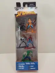 Nano Metalfigs Marvel Spiderman 5 Figure Collectors Pack A W/ Exclusive Figs!