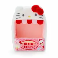 在飛比找樂天市場購物網優惠-小禮堂 Hello Kitty 造型絨毛玩偶收納盒 玩偶展示