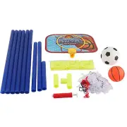 Indoor Outdoor Mini Basketball Soccer System Backboard Football Guard Balls AN