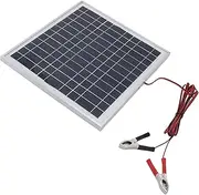 50W Monocrystalline Solar Panel Portable Outdoor Solar Charger with Battery Clips for Camping, RV & Hiking