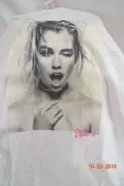 Victorias Secret SUPERMODEL ANGELS PHOTO Graphic Crew Tee Shirt Top NWT L